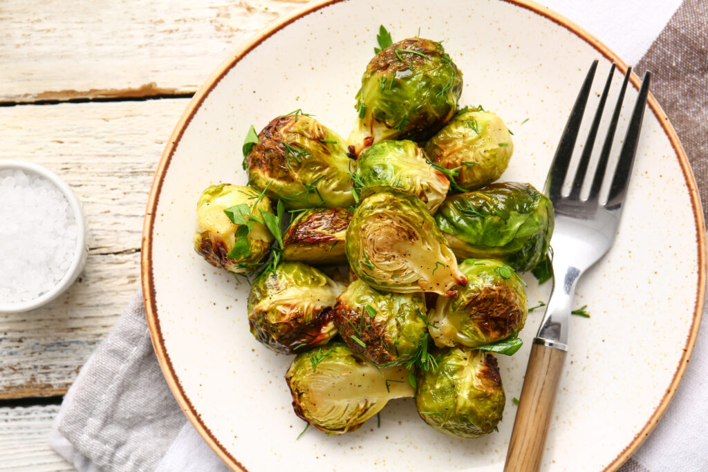 Air Fryer Buffalo Brussels Sprouts