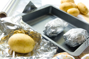 Potatoes Wrapped in Foil