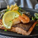 Air Fryer Lemon Garlic Herb Salmon